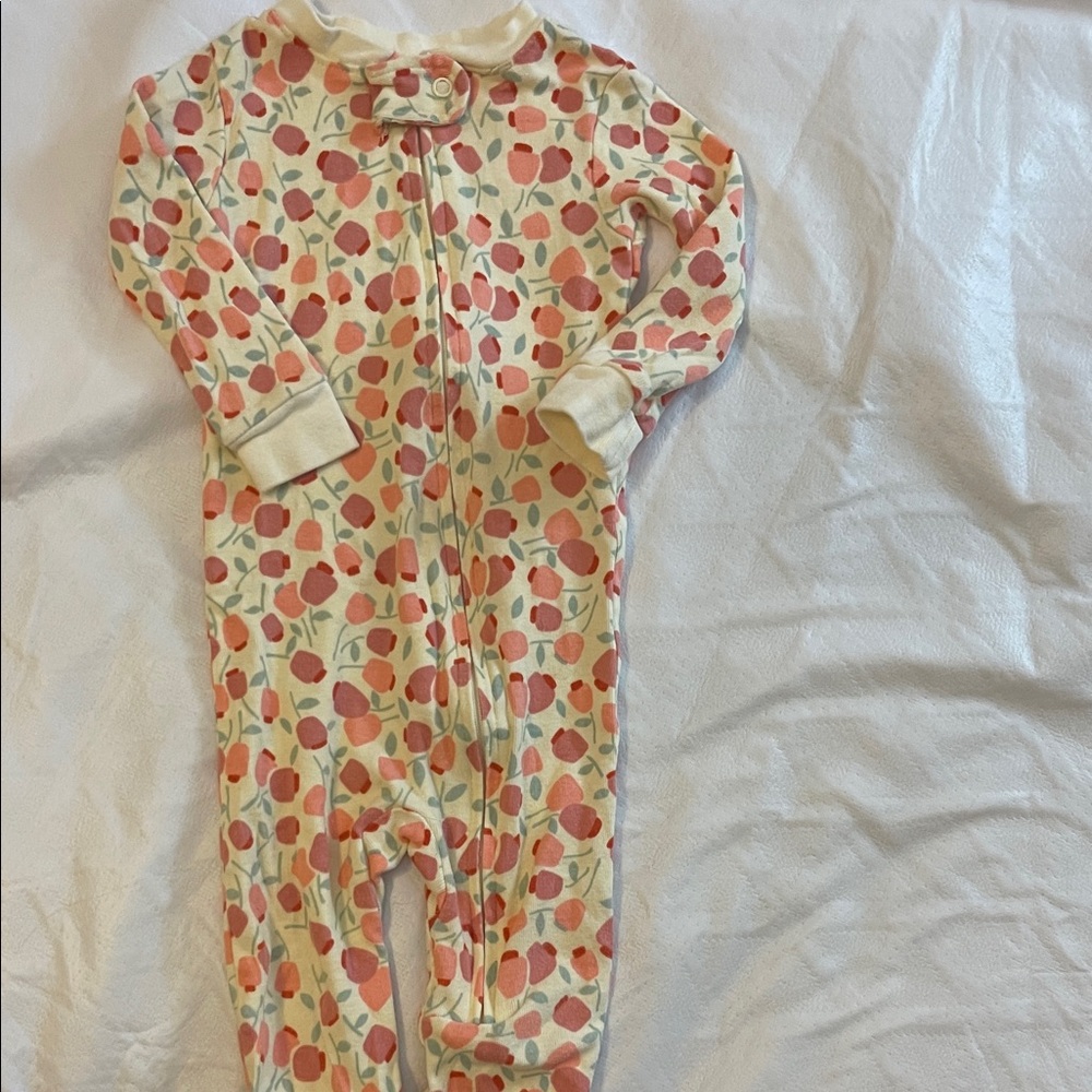 Amazon Essentials Kids One Piece with Pink and Cream Floral Design